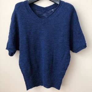 Gap V neck sweater XSP in navy blue